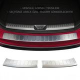 Turbo Aksesuar Renault Megane 4 Arka Tampon Eşiği - Krom (2 Parça) | 2016 ve Sonrası, HB
