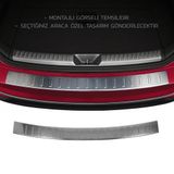 Turbo Aksesuar Seat Leon Arka Tampon Eşiği - Krom Taşlı | 2012-2020 Arası