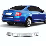 Turbo Aksesuar Skoda Octavia (A7) Arka Tampon Eşiği - Krom | 2013-2019 Arası, SD