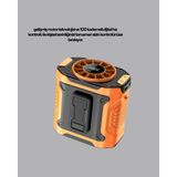 Turbo Mini Taşınabilir Fan – 100 Kademeli Dijital Hız Kontrolü ve Type-C Şarj CHN-T775 - 001-Siyah