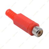 Turbosepet Rca Dişi Jak - Rca Dişi Fiş - Rca Tos - Plastik Kırmızı 10 Adet
