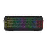 Turbox Giantpeak USB Kablolu RGB Işık Makrolu Sese Duyarlı Standart Q Gaming Oyuncu Klavyesi
