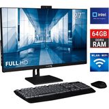 Turbox TAXPRO50 I7 13700 64GB Ddr4 2tb SSD 27 Inç Fhd Siyah Bth Webcam Wifi All In One Pc