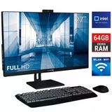 Turbox Taxpro50 İ7 13700 64Gb Ddr4 Ram 2Tb Ssd 27 İnç Fhd Siyah Bluetooth Webcam Wifi All İn One Pc