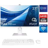 Turbox Taxpro53 İ7 13700 64Gb Ddr4 Ram 1Tb Ssd 27 İnç Fhd Beyaz Bluetooth Webcam Wifi All İn One Pc