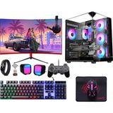 Turbox TX6391 Ryzen 5 5500 32GB 1tb Nvme SSD 8gb RX580 23.8 Curved Monitör Oyun Hazır Sistem