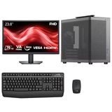 Turbox Tx8334 Ultra 5 225 32Gb Ddr5 Ram 512Gb Nvme 23.8 İnç Monitör Masaüstü Ofis Hazır Sistem