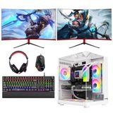 Turbox Tx8612 i5 10400F 16GB Ram 512GB NVMe SSD 8GB RTX3050 2x 23.6 inç 165Hz Curved Oyun Oem Paket
