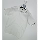 Turbulance Polo Yaka Kısa Kol Erkek Triko Tişört - 2XL - Beyaz