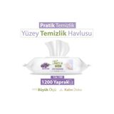 Turco Doğadan Pratik Temizlik Turco Doğadan Pratik Yüzey Temizlik Havlusu Lavanta 12X100 (1200 Yaprak)