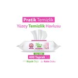 Turco Doğadan Pratik Temizlik Turco Doğadan Pratik Yüzey Temizlik Havlusu Lotus 4x100 (400 Yaprak)
