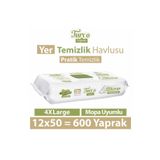 Turco Doğadan Pratik Temizlik Turco Doğadan Yer Temizlik Havlusu Yeşil Sabun 12X50 (600 Yaprak)