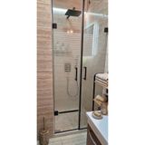 Turcoat Çizgi Desenli Dekoratif Buzlu Duşakabin Cam Folyosu 60 cm x 2 mt
