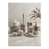 Ture Concept Kahverengi mermer görünümlü beton banyo şeti