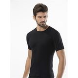 Türen 102 Ribana O Yaka Erkek Fanila,%100 Pamuk, Siyah, 2XL