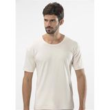 Türen 106 İnterlok O Yaka Erkek Fanila,%100 Pamuk, Krem, 2XL Beden