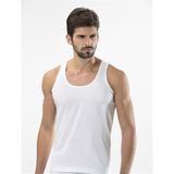 Türen 108 Penye Erkek Atlet,%100 Pamuk, Beyaz, 2XL