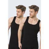 Türen 109 Siyah 2'li Erkek Ribana Atlet - XL