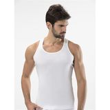 Türen 131 Spor Erkek Atlet,%100 Pamuk, Beyaz, 2XL Beden