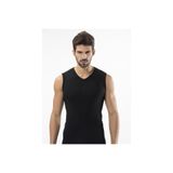 TÜREN 158 Spor V Yaka Erkek Atlet, Siyah, XL Beden, İkili Paket