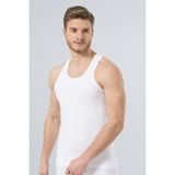 Türen 171 Beyaz Erkek Likralı Spor Atlet - 2XL