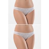 Türen 256 Ikili Jakarlı Bikini-Beyaz-Beyaz-S