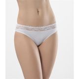Türen 262 Ikili Likralı Dantelli Bikini-Beyaz-Beyaz-S