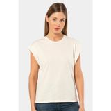Türen 3401 Kadın %100 Pamuk Vatka Görünümlü T-Shirt
