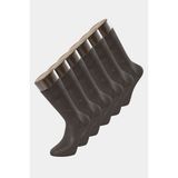 Türen 9101 Erkek Bamboo Düz Soket Çorap 6'lı Paket-Antrasıt - 41 - 43 - Antrasit