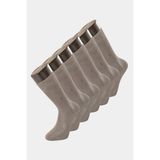 Türen 9101 Erkek Bamboo Düz Soket Çorap 6'lı Paket-Gri - 41 - 43