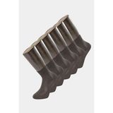 Türen 9102 Erkek Bamboo Düz Yarım Soket Çorap 6'lı Paket-Antrasıt - 43 - 45 - Antrasit