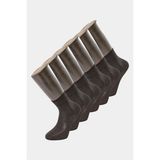 Türen 9102 Erkek Bamboo Düz Yarım Soket Çorap 6'lı Paket-Siyah - 41 - 43