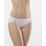 Türen 961 Ikili Likralı Dantelli Bikini-Beyaz-Beyaz-L