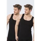Türen Erkek 2'li Ribana Atlet - XL - Siyah