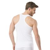 Türen Erkek Halter Yaka Likralı Spor Atlet 171/Beyaz