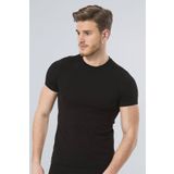 Turen Erkek Likrali T-Shirt Siyah