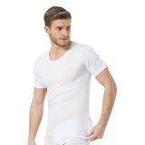 Türen Erkek Ribana O yaka(açık) Fanila Beyaz XXXL