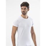 Türen Erkek T-Shirt, Likralı,%95 Pamuk%5 Elastan, Beyaz, 2XL