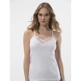Türen Kadın Güpür Opal Kaşkorse Atlet,%100 Pamuk, Beyaz, 2XL Beden