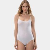 Türen Kadın İp Askılı Pamuklu Agraflı Body 284/Beyaz