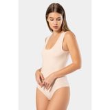 Türen Kadın Lazer Kesim Pamuklu Çıtçıtlı Body 905/Ten