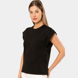 Türen Kadın Vatka Görünümlü T-Shirt 3401/SIYAH - XL