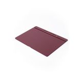 turgut office Deri Kapaklı Masa Sümeni Bordo Ahşap Detaylı 50x35cm