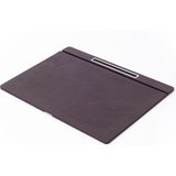 Turgut Office Deri Kapaklı Masa Sümeni Kahve Krom Detaylı 50X35CM - Tek Beden - Deri ve Krom