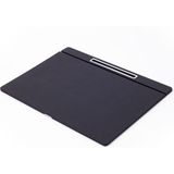 Turgut Office Deri Kapaklı Masa Sümeni Siyah Krom Detaylı 50X35CM - Tek Beden - Deri ve Krom