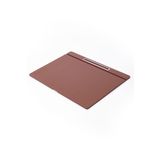 turgut office Deri Kapaklı Masa Sümeni Taba Krom Detaylı 50x35cm