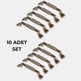Turgutlar Yapı Dekor Antik Bakır 96 mm Metal Dolap Çekmece Kulpu 10 Adet