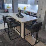 TURGUTSAN MOBİLYA Bar Sandalyesi 90 cm Masalara Uygun - Siyah