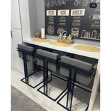 TURGUTSAN MOBİLYA Bar Sandalyesi Bar Taburesi 65 cm Tabure - Gri