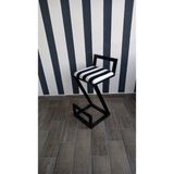 TURGUTSAN MOBİLYA Bar Sandalyesi bar taburesi 90CM Masalara Uygun - Siyah - Beyaz